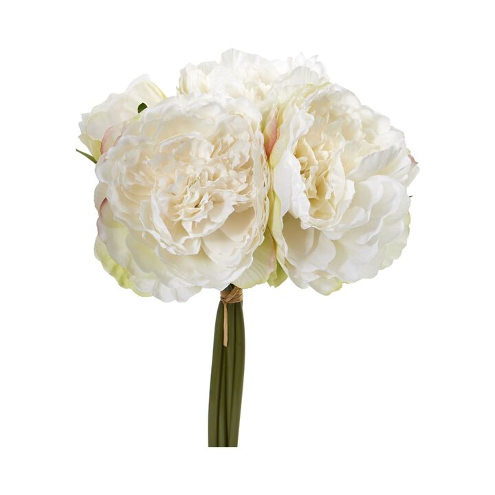 Nearly Natural 11-in Peony Bouquet Artificial Flower (Set of 6)