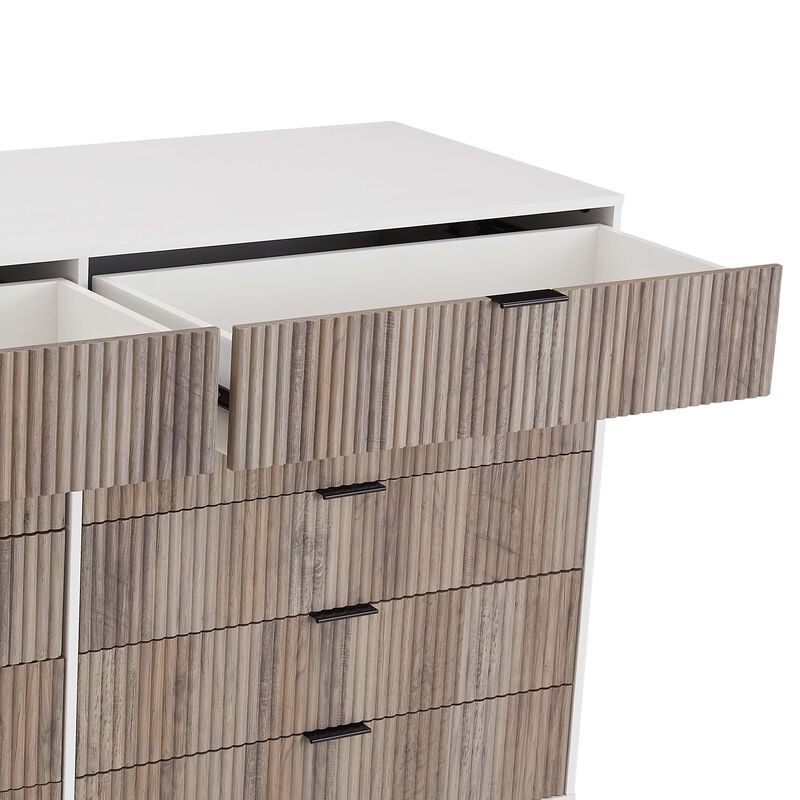 Dumbo Dresser in White and Gray