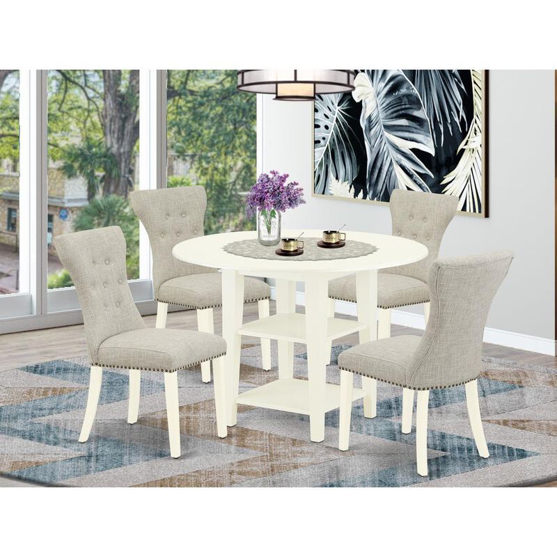 Dining Room Set Linen White