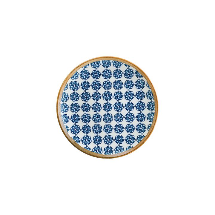 Calif dia.10" Round Decorated Porcelain Plate (Set of 4)