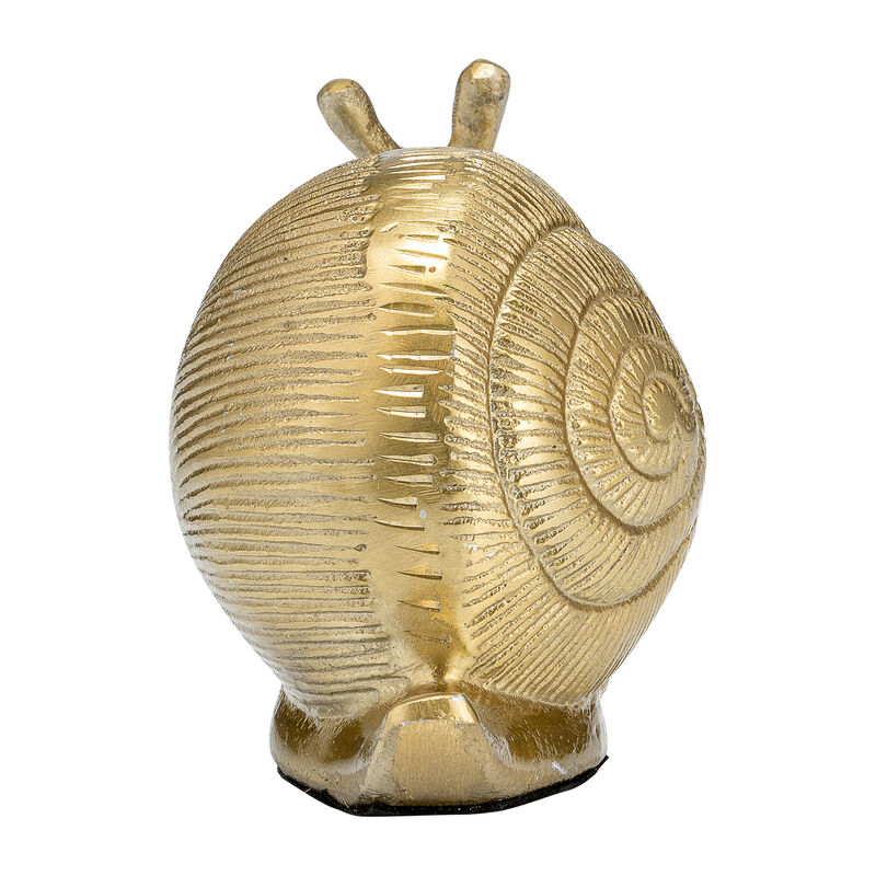 7"l Metal, Deco Snail, Gold image number 3