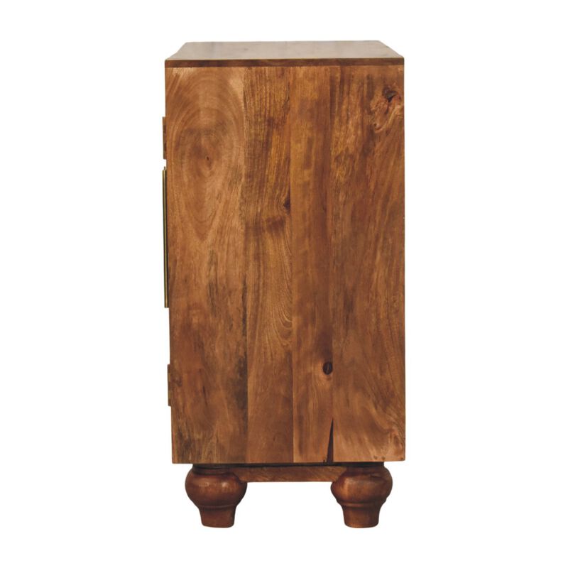 Artisan Furniture Solid Wood Arco Groove Cabinet, Brown image number 6