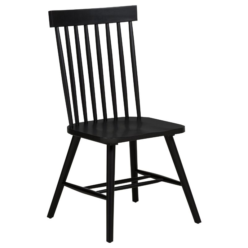 Andy Dining Side Chair Set of 2, Windsor Spindle Back image number 2