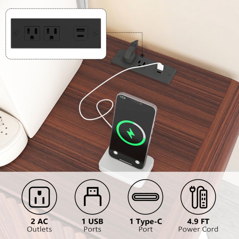 Gursap Built-In Power Outlet Sideboard image number 3