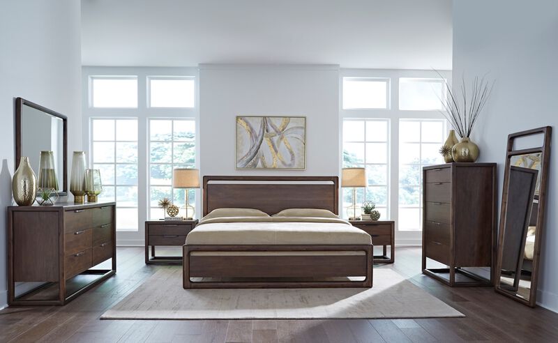 Sol Six Drawer Acacia Wood Dresser in Brown Spice image number 2
