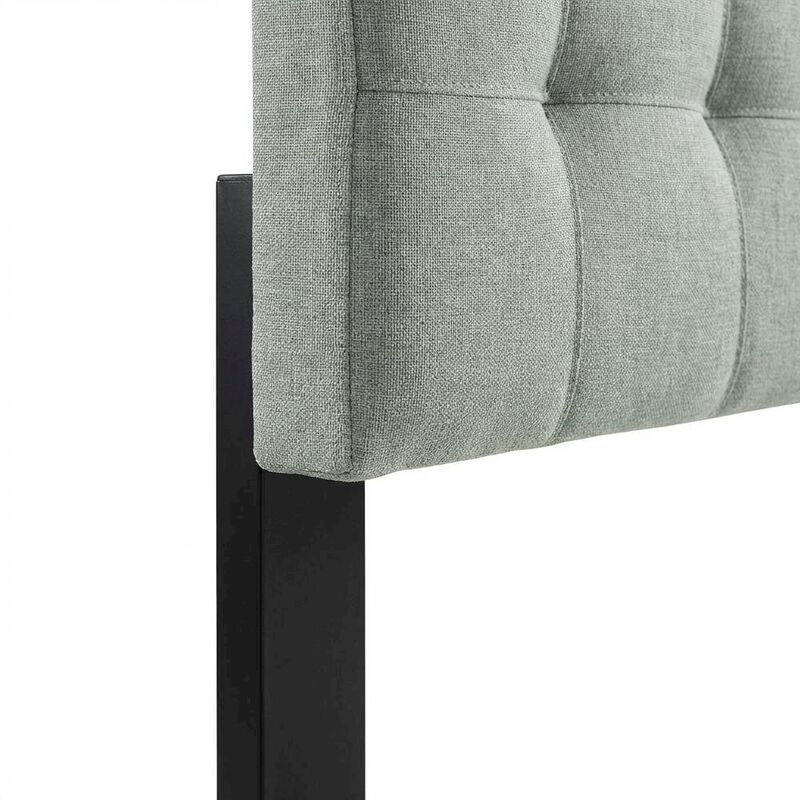Upholstered Fabric Twin Headboard with Soft Padding and Elegant Style image number 5