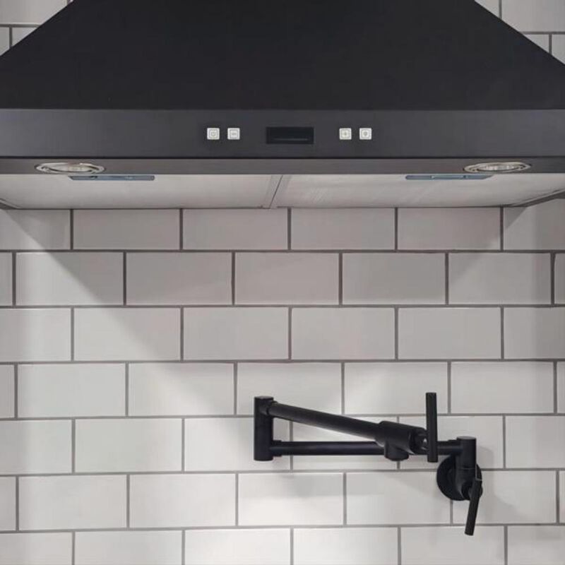 Wall-Mount Pot Filler Faucet, Commercial Folding Kitchen Faucet with Double Joint Swing Arms image number 2