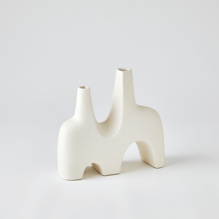 Cassel Vase-White Medium