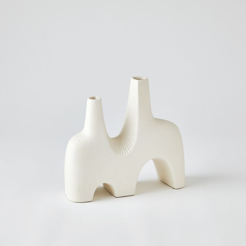 Cassel Vase-White Medium