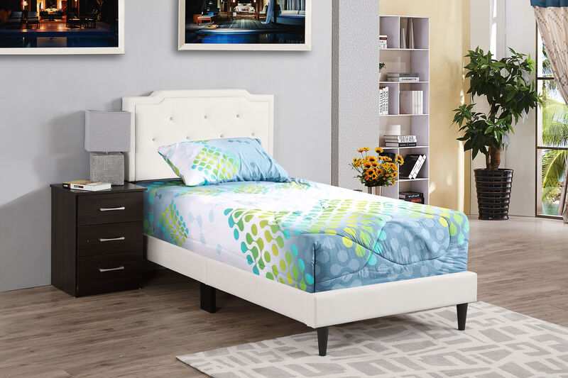 Deb Jewel Tufted Twin Panel Bed