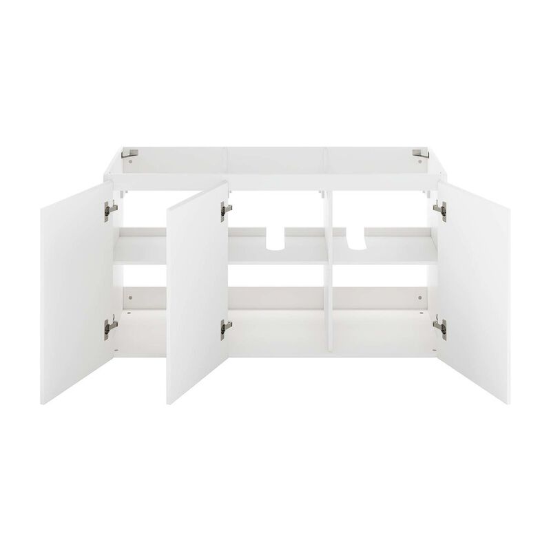 Modway Vitality 47" Particleboard Melamine Wall-Mount Bathroom Vanity in White image number 5