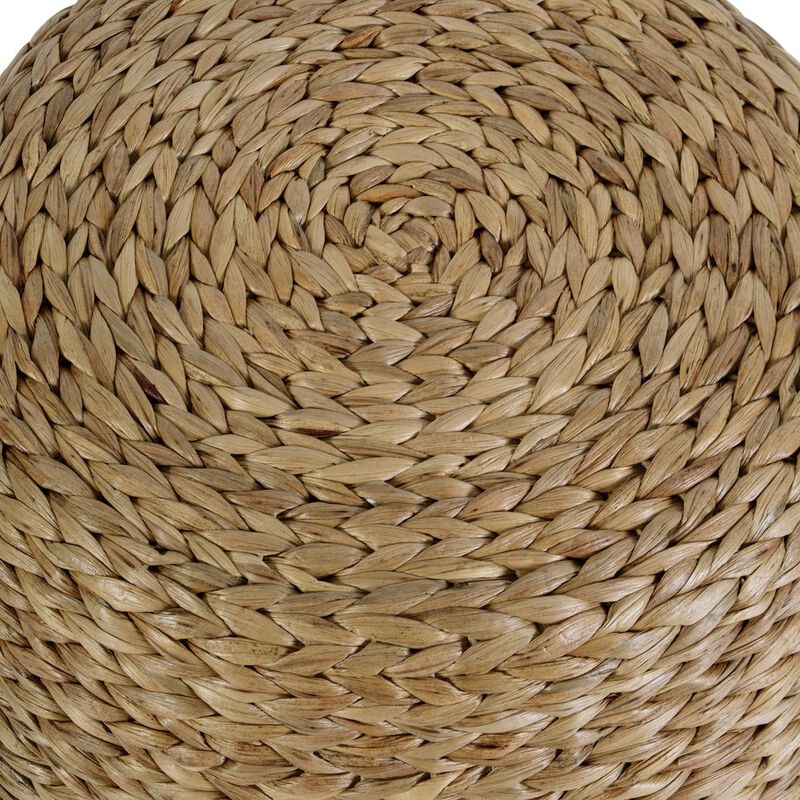 Butler Specialty Portofino 22 in. W Water Hyacinth & Rattan Accent Stool, Natural image number 4