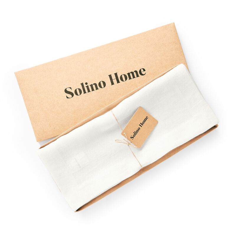 Solino Home 100% Pure Linen Table Runner - Sonoma