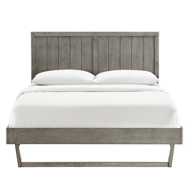 Modway - Alana King Wood Platform Bed With Angular Frame