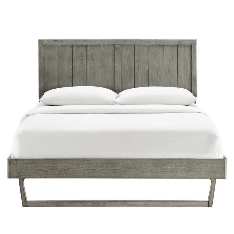 Modway - Alana King Wood Platform Bed With Angular Frame image number 0