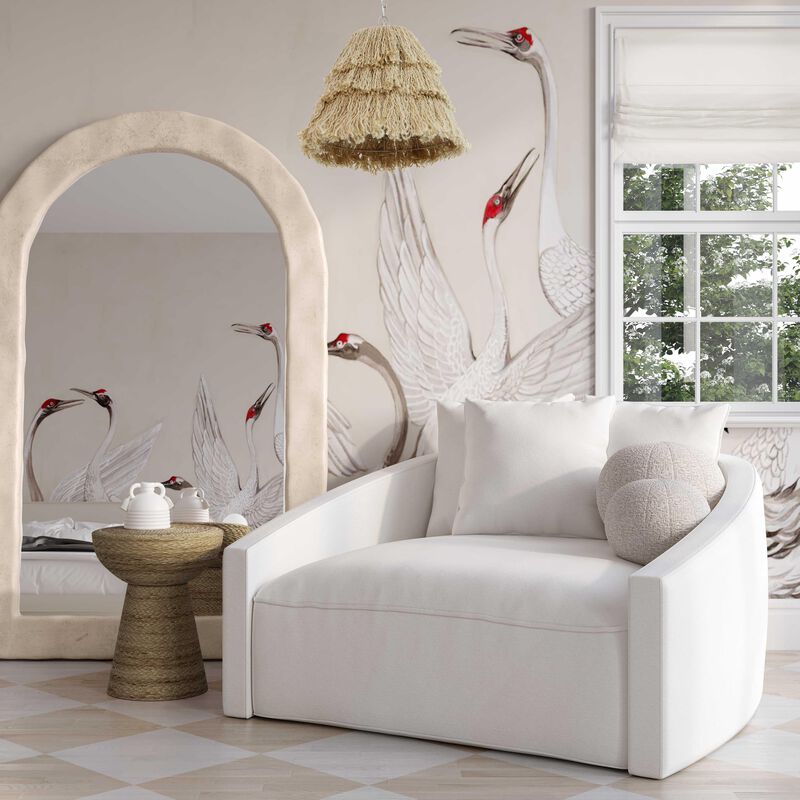 Hanim Cream Linen Daybed image number 1
