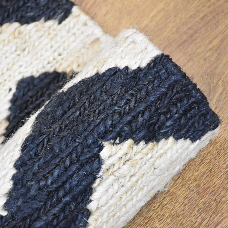 HAND KNOTTED SUMAK JUTE ECO-FRIENDLY Contemporary AREA RUGS  - Rectangle Shape, Contemporary, High Pile, Natural Fiber, Outdoor Indoor Handmade Area Rugs (J00014) image number 6