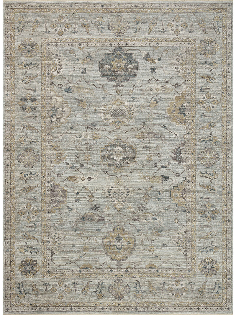 Millie MIE02 Sky/Gold 18" x 18" Sample Rug