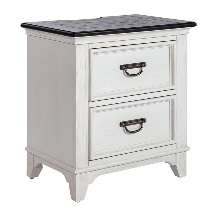 Liberty Furniture 2 Drawer Night Stand w/ Charging Station