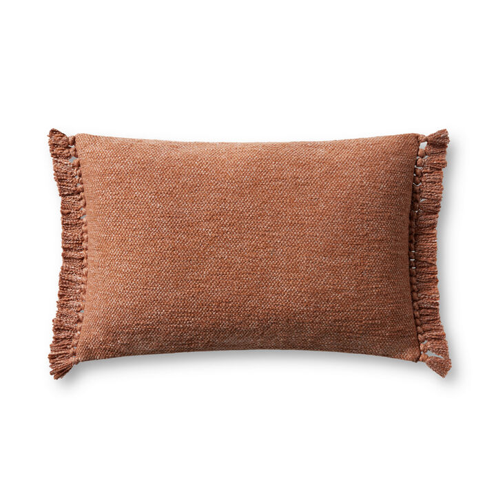 Jett PMH0063 Rust 13''x21'' Down Pillow by Magnolia Home by Joanna Gaines x Loloi