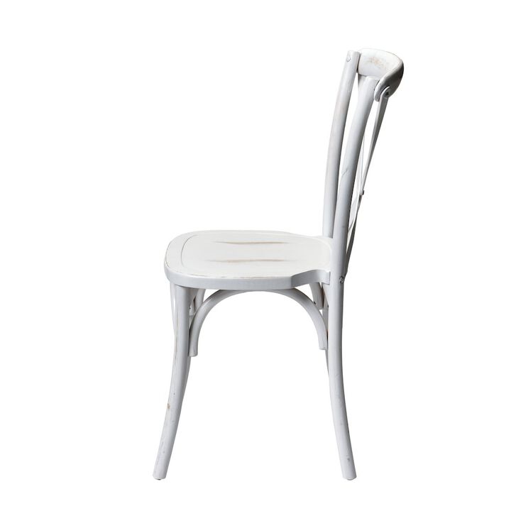Commerical Seating Products White Wash Crossback Dining Chairs