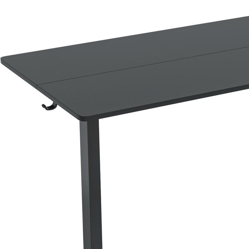 HomeRoots Adjustable Black Wood and Steel Standing Desk image number 4