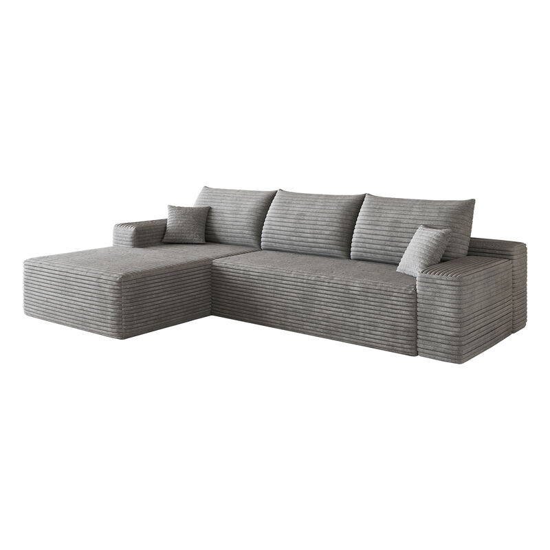 Taldis 107" Cloud Sectional Couch with L-Shape image number 3