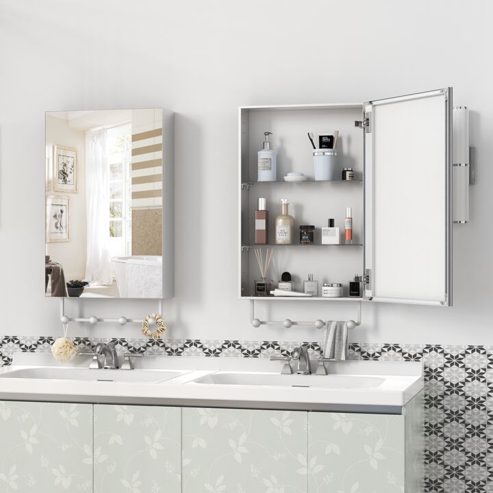 ELEMENT ACE Wall Mounted Medicine Cabinet with Mirror and Adjustable Shelves