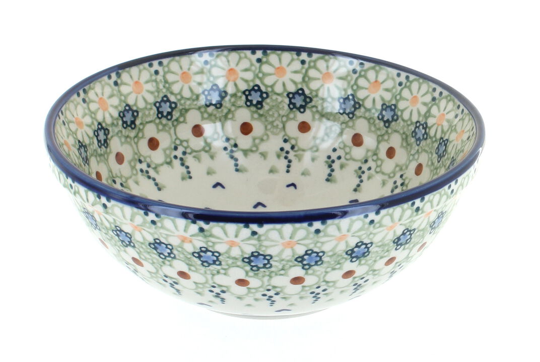 Blue Rose Polish Pottery Sunshine Grotto Cereal/Soup Bowl