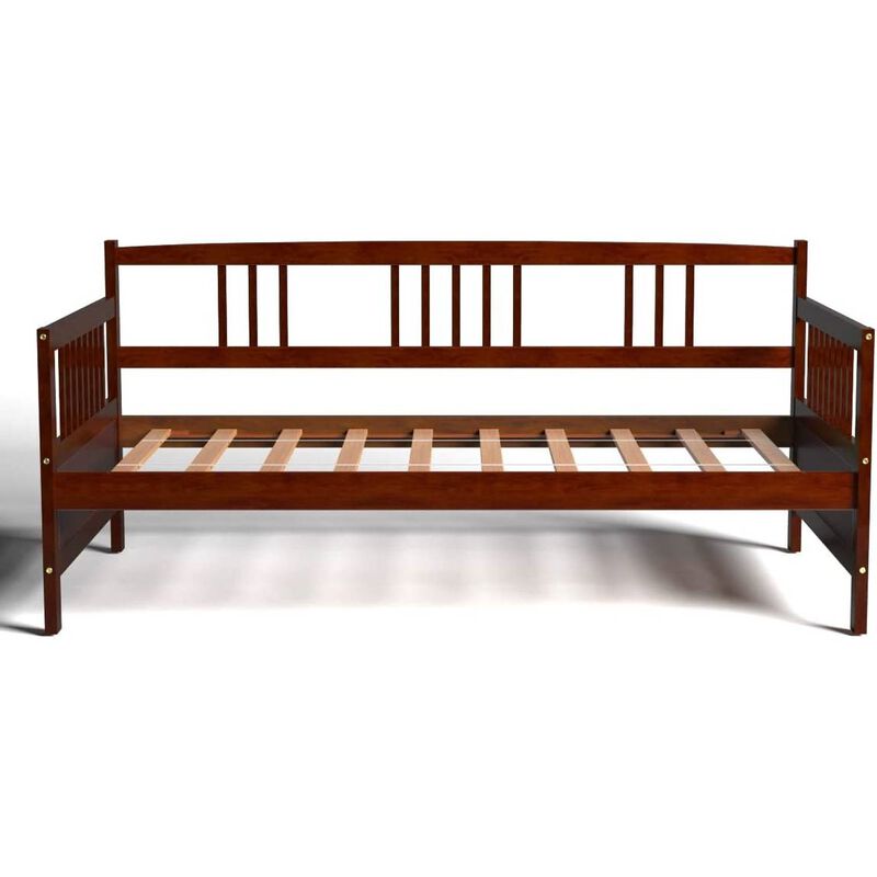 2-in-1 Wooden Daybed – Space-Saving Sofa Bed for Bedroom or Small Living Spaces
