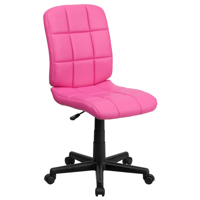 Clayton Mid-Back Quilted Vinyl Swivel Task Office Chair image number 0