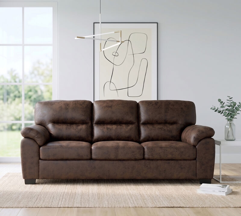 Domord Modern 81" Foil Fabric Sofa image number 1