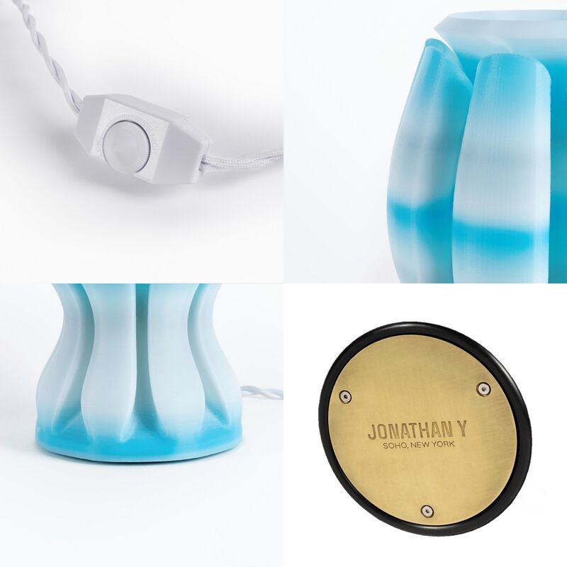 Flower Tropical Coastal Plant-Based PLA 3D Printed Dimmable LED Table Lamp