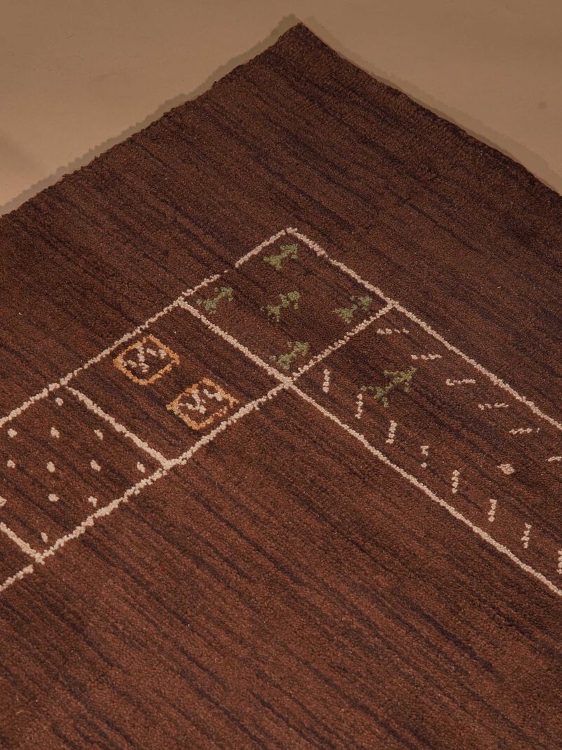 RUGSOTIC CARPETS HAND KNOTTED LOOM WOOL ECO-FRIENDLY AREA RUGS  - Rectangle, Contemporary Modern Design, High Pile Handmade Anti Skid Rugs for Living Room (L00225) image number 3