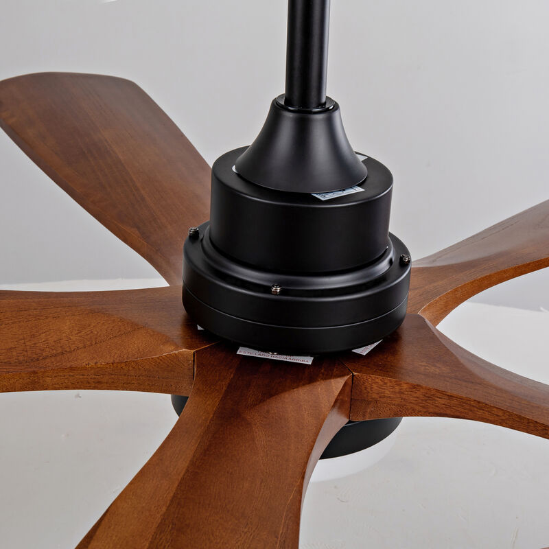 ELEMENT ACE Modern 52 Inch Outdoor Ceiling Fan with Integrated LED Light and Silent DC Motor image number 7