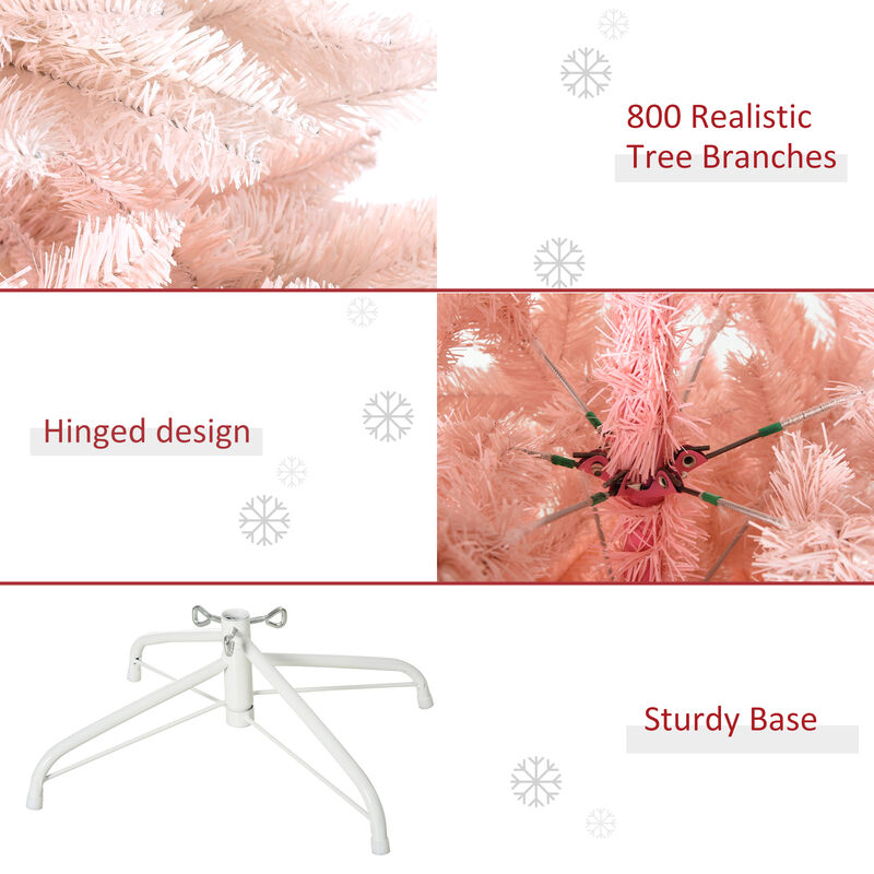 BreeBe 6ft Realistic Artificial Christmas Tree with Full Branches image number 5