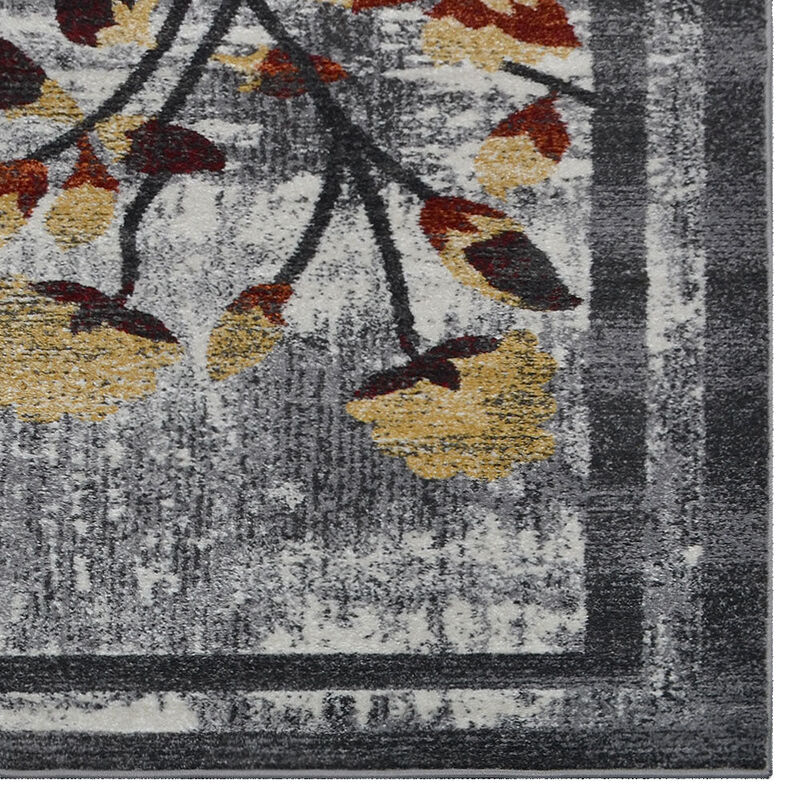 RUGSOTIC CARPETS MACHINE MADE HEATSET POLYPROPYLENE AREA RUGS - Rectangle Shape, Floral Modern Design, Midium Pile Machine Made Area Rugs for Living Room, Bed Room (M00023) image number 4