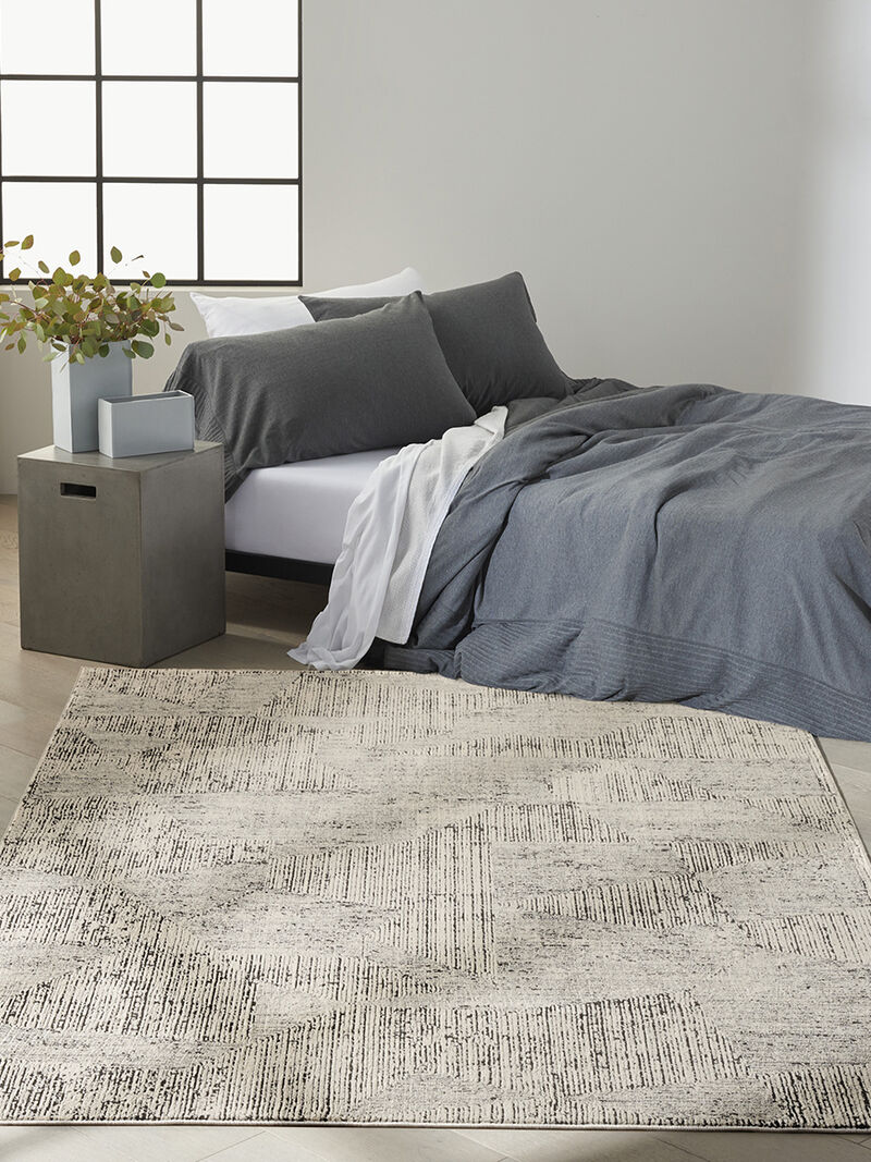 CK024 Irradiant IRR01 Cream/Black 5'3" x 7'3" Rug image number 6