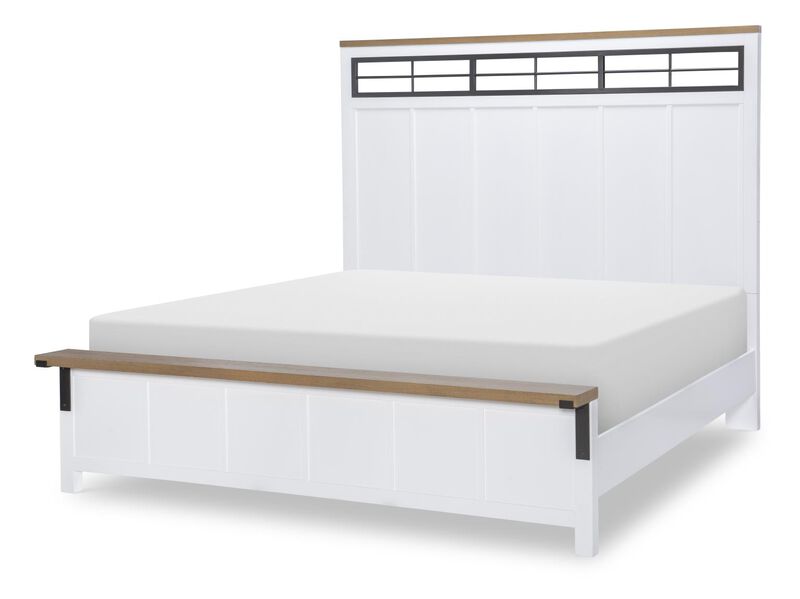 Franklin Two Tone Queen Panel Bed