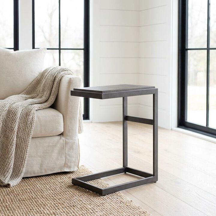 Liberty Furniture Gray Laptop Table with Solid and Manufactured Wood for Contemporary Workspaces