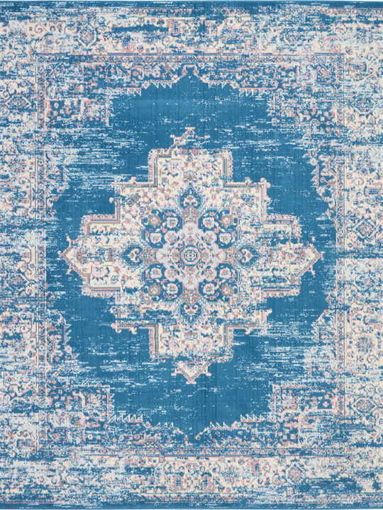 Grafix GRF14 Blue 8' x Round Rug