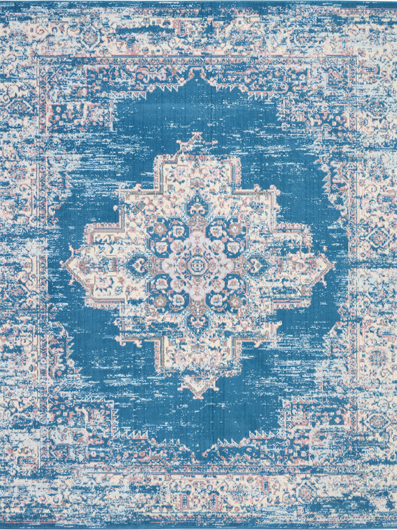 Grafix GRF14 Blue 8' x Round Rug