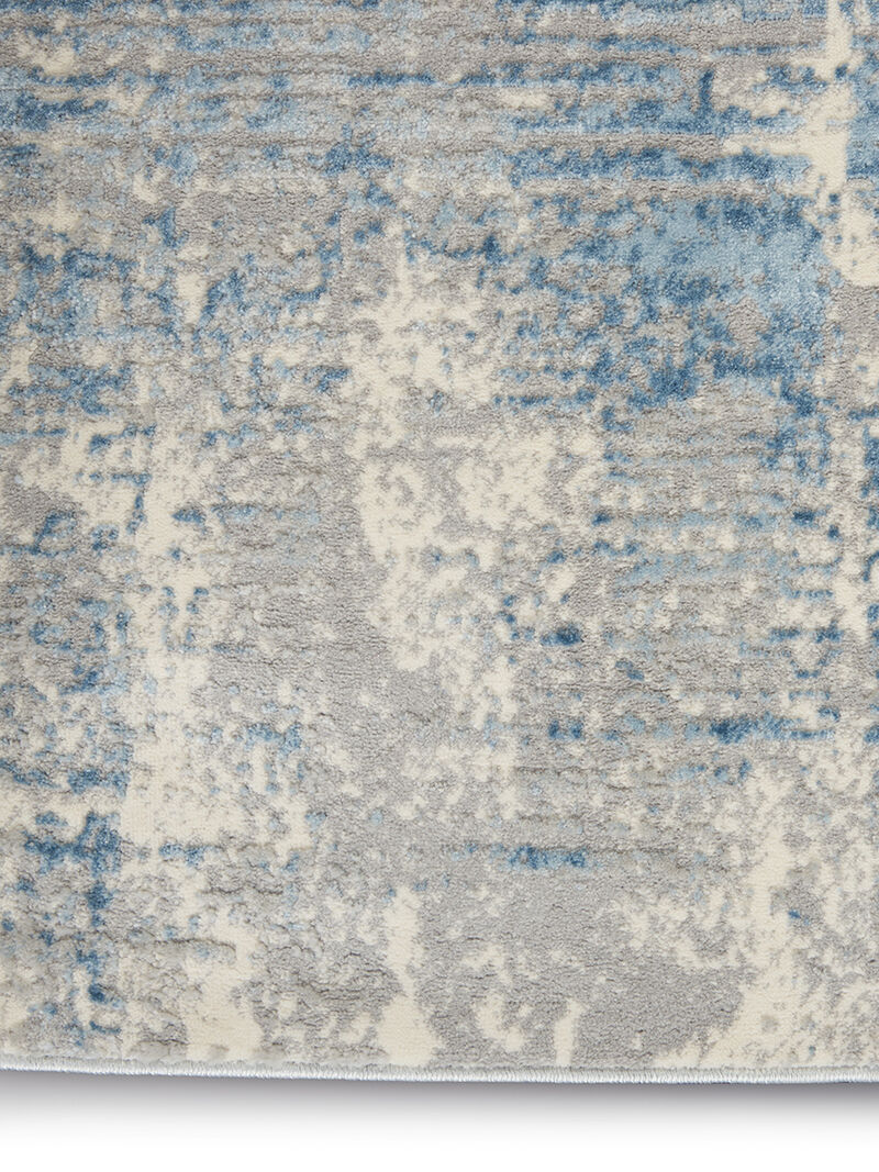 Solace SLA02 Ivory/Gray/Blue 2'3" x 7'3" Rug