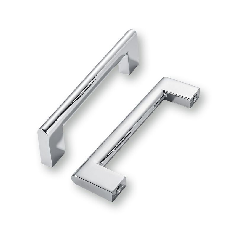 khtumeware 5 Inch Hole Center 6 Pack Polished Chrome Cabinet Pulls Heavy Duty Solid Kitchen Drawer Handle, Hardware for Bathroom