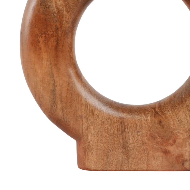 18x14" Donut Shaped Wood Vase image number 5