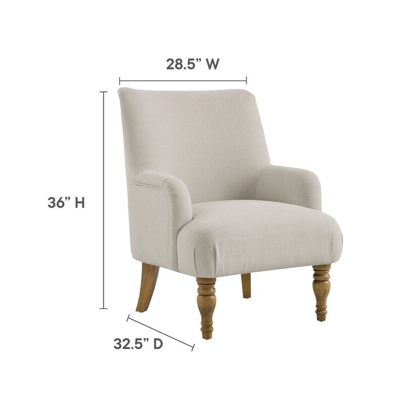 Ellington Fabric Upholstered Accent Armchair image number 2