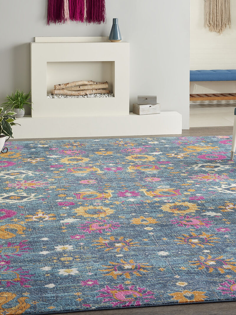 Passion PSN01 Denim 9' x 12' Rug