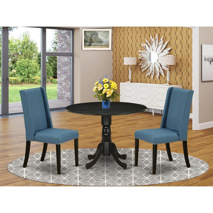 Dining Room Set Wirebrushed Black