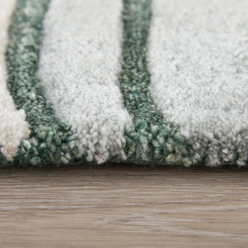 Maridian 8A74F Green/Beige 5' x 8' Rug image number 7