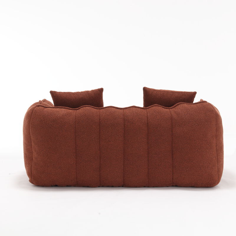Merax Chenille Lazy Bean Bag Loveseat for Living Room.